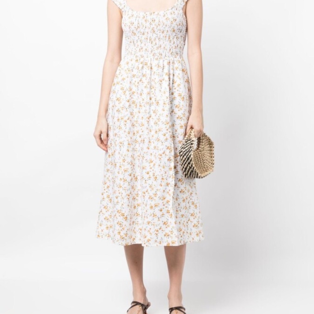 Reformation Tavi Linen Dress | Size Medium